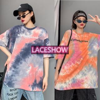 💥LACESHOW💥จัดส่งฟรี💥11.11💕  💥จัดส่งฟรี💥2020 เสื้อยืด oversize เสื้อยืดผู้หญิง เกาหลี เสื้อโอเวอร์ไซส์