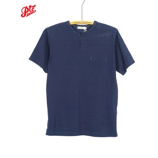 BURGUS PLUS BP17602 S/S Indigo Kanoko Tee