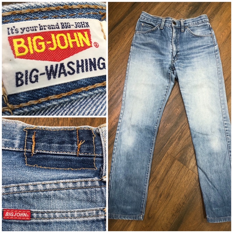 BIG JOHN Jeans  กางเกงยีนส์ฟอก ผ้าเนื้อดีมากใส่สบายผ้าไม่ยืด ไม่มีป้ายหลังนะคะ