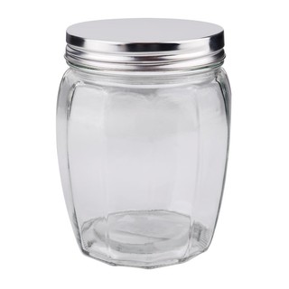 ราคาพิเศษ!! ขวดโหลแก้ว 0.8 ลิตร ฝาเกลียว RUGBY ขวดโหล GLASS CANISTER WITH SCREW LID RUGBY 0.8L