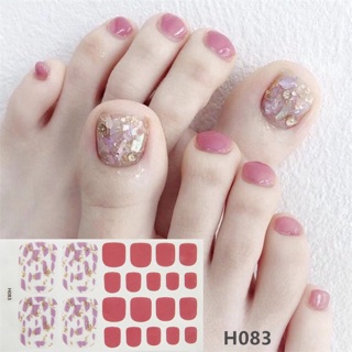 Nail Stickers💋สติ๊กเกอร์อต่งเล็บเท้ากันนำ้❤️ ไม่ต้องเสียเวลาทาเล็บอีกต่อไป. 🎀