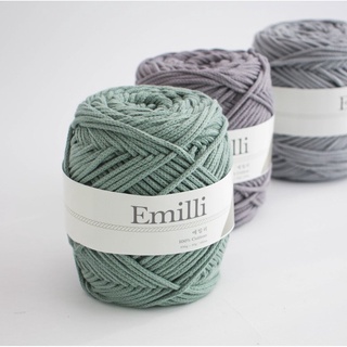 เชือกฟอกเกาหลี Yarn-a Emilli เส้นใหญ่! ม้วนใหญ่! ขนาด 3.5 มม. น้ำหนัก 350 กรัม