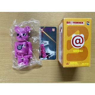 ฟิกเกอร์ bearbrick 100% Series 3 : Pink Bomb (มีการ์ด+กล่องครบ) ของญี่ปุ่นแท้💯(งาน Medicom toy)