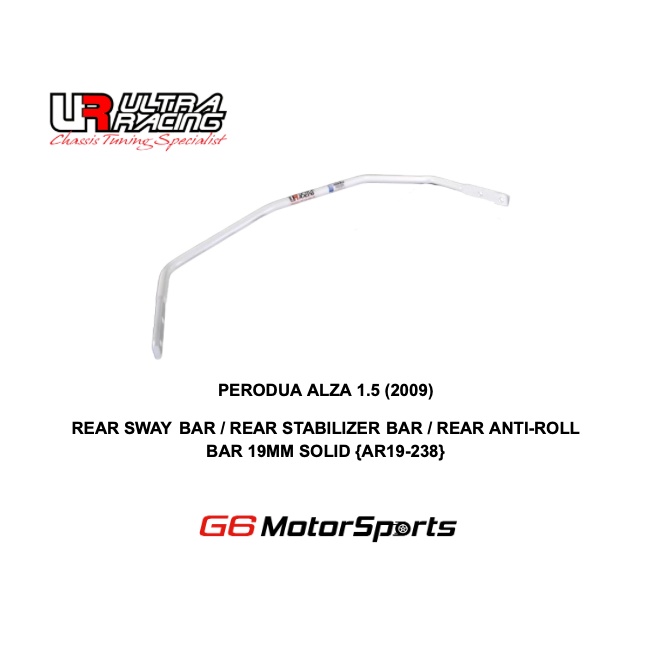 PERODUA ALZA 1.5 (2009) - ULTRA RACING BAR REAR SWAY BAR / บาร์จัดแต่งทรงผม / บาร์ป้องกันROLL BAR 19