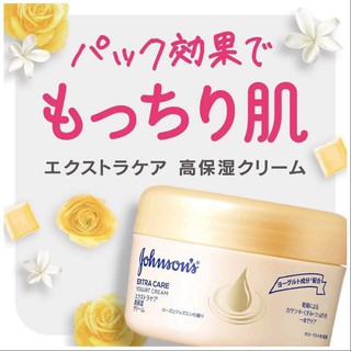 (Pre Order)Johnson Body Care Extra Care High Moisturizing Cream Rose and Jasmine Scent 100g.โลชั่นสูตรอ่อนละมุน