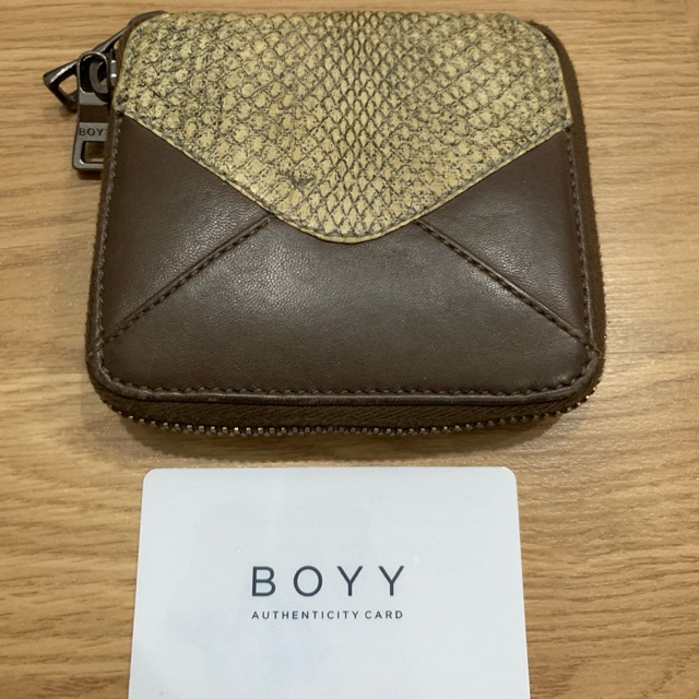 กระเป๋าสตางค์ Boyy หนังงูน้ำของแท้ หายากสุดๆ