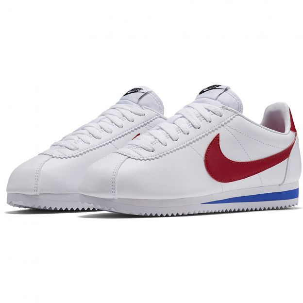 Nike Wmns Classic Cortez Leather 'White Red' Forrest Gump