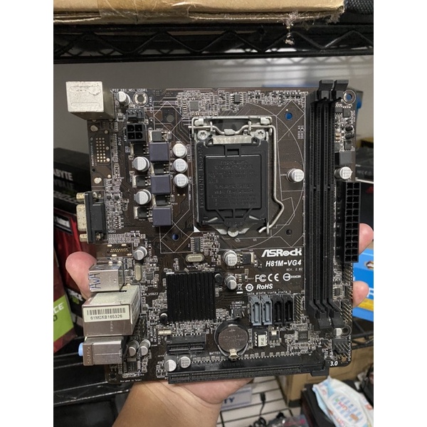 ASRock H81M-VG4 เมนบอร์ด 1150 DDR3 H81M-DGS บอร์ดขนาดเล็ก