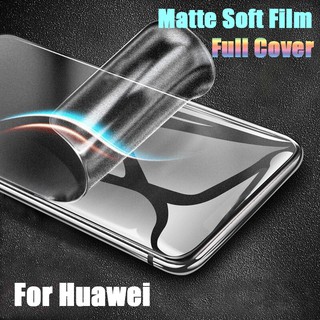 ฟิล์มเคลือบฟิล์มขาวนุ่ม Matte White Soft Film Huawei P30 Lite P20 P40 Pro Mate 20 Nova 3i 5T 7i 7 SE Y6P Y7 Y9s Y9 Prime 2019 Honor 8X