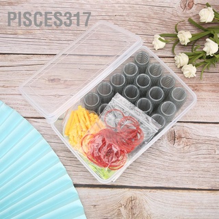 Pisces317 ชุดอุปกรณ์จัดแต่งทรงผม ลูกกลิ้งดัดผม Abs มีกาวในตัว สําหรับร้านทําผม