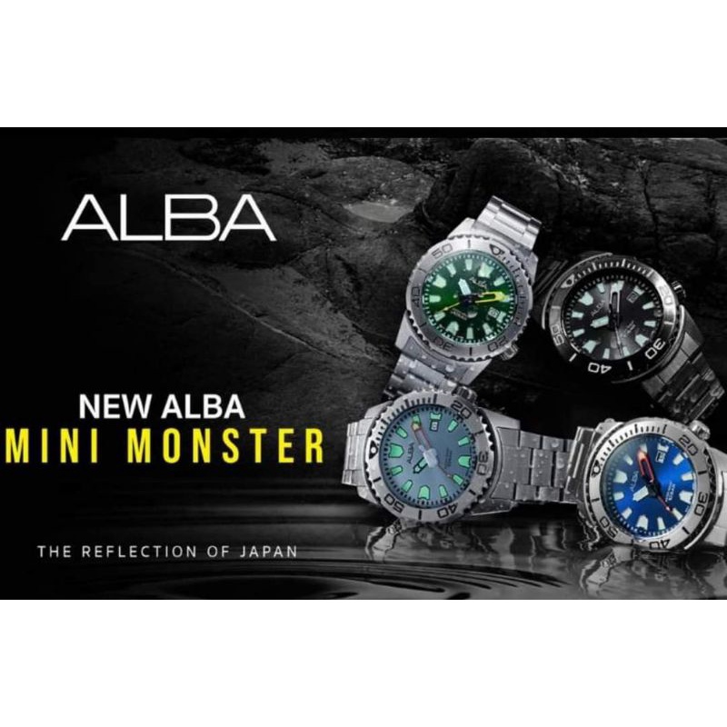 นาฬิกาข้อมือผู้ชาย Alba monster ระบบ QUARTZ ใส่ถ่าน