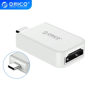 Orico อะแดปเตอร์แปลง USB C เป็น HDMI 4K60Hz USB 3.1 Type-C เป็น HDMI สําหรับ MacBook MacBook Pro Chromebook Pixel Samsung Galaxy S8 S8+ S9 Dell XPS 13 และอื่น ๆ สีขาว (CLH-X1)