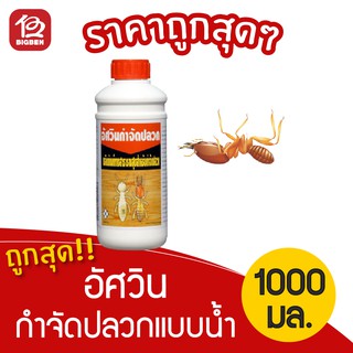 [1 ขวด] อัศวิน กำจัดปลวก น้ำยากำจัดปลวก จัดแมลงสาบตายยกรัง คงฤทธิ์ 4 ปี 1000 ซีซี