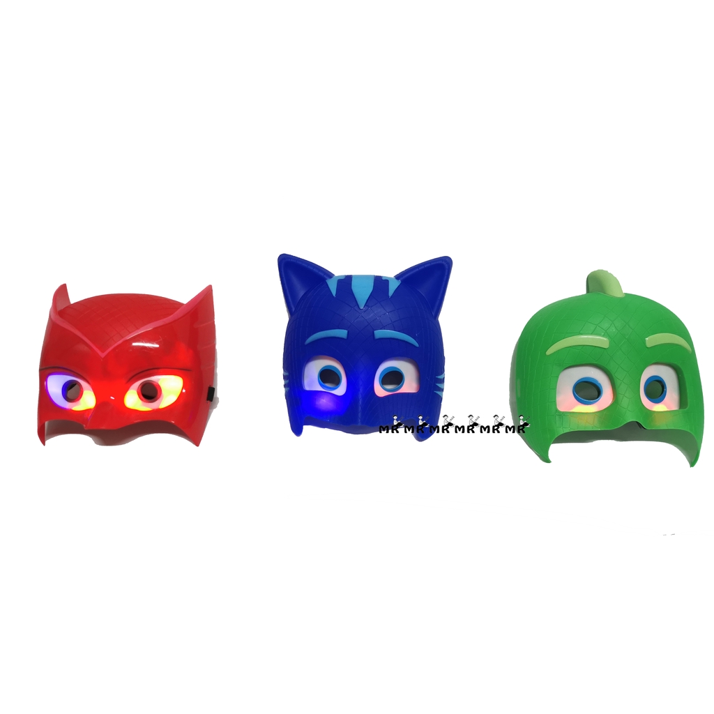 Pj Masks Gekko Catboy Owlette หน้ากากไฟ led topeng