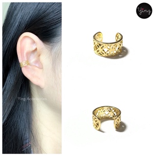 Ear Cuff ลายฉลุสีทอง (1 ชิ้น)