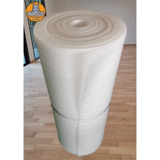 EPE FOAMสีขาว หนา2mm กว้าง120cm ยาว40m โฟมกันกระแทกสีขาวนวล โฟมสำหรับกันกระแทกห่อสินค้า