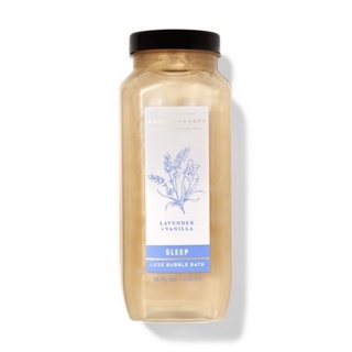 Bath &amp; body works aromatherapy luxury bath lavender+vanilla 445ml. ของแท้