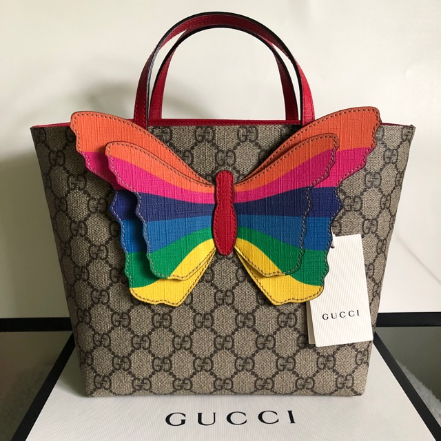 Gucci tote kids ผีเสื้อรุ้งแสนสวย งามๆ ค่ะ