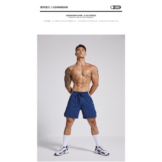 OMG Sportwear nylon cool feeling high elastic professional fitness shorts men