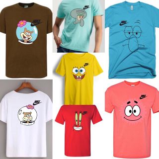 เสื้อเบลาส์ - ไนกี้ Spongebob Highquality unisex Tshirts COD