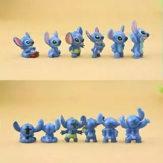 (🎉พร้อมส่ง🎉) โมเดลสติช lilo & Stitch 12ตัว/แพ็ค ของเล่น ตั้งโชว์ ตกแต่ง น่ารัก