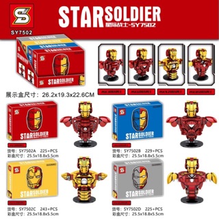 เลโก้จีน Sy 7502 Avengers Iron Man bust