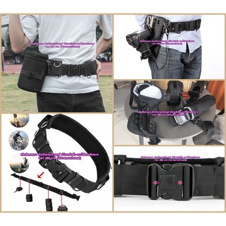 Belt lens Pouch Bag เข็มขัด สายคาดเอว สำหรับกระเป๋าเลนส์