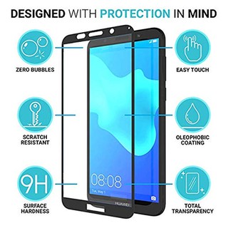 2PCS กระจก Huawei Y5 lite Tempered Glass Full Cover Glue Glass Screen Protector กระจกครอบเต็ม ป้องกันหน้าจอ ฟิล์ม