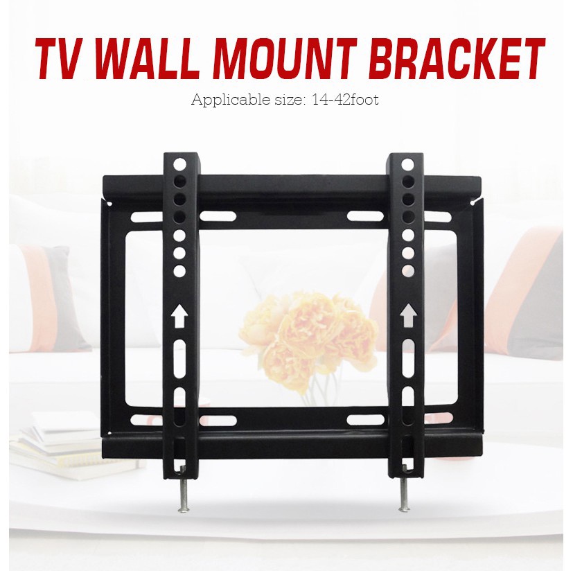 SUPERSAVE4U LCD LED Plasma TV Bracket Wall Mount Flat Panel Bracket Holder (14" ถึง 42")