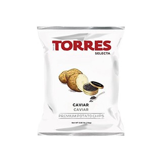 Torres Caviar Potato Chips 40g  ตอร์เรสมันฝรั่งทอดกรอบคาเวียร์ 40 กรัม