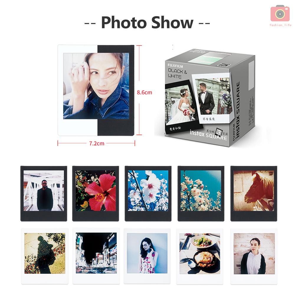 Fujifilm Instax Square Film 30 Sheets White and Black Edge Instant Film