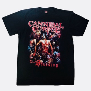 คอตต้อนคอกลม▤▫❒เสื้อวง cannibal corpse S-5XL