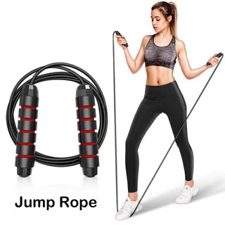 💪🏻JUMPING ROPE💪🏻เชือกกระโดด ด้ามจับนุ่ม ปรับระดับได้ #C-0015