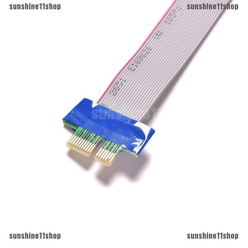 SSH PCI-E Express 1X Slot Riser Card Adapter Extender Extension Ribbon ...