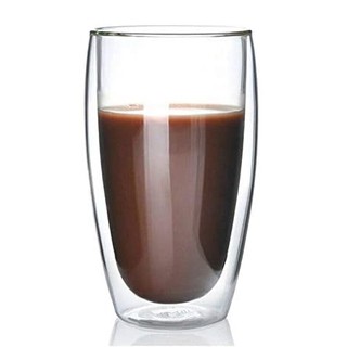 แก้วกาแฟ 2 ชั้น Double wall coffee glass 450 cc.