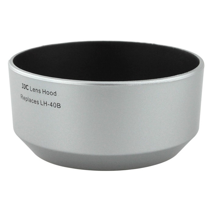 LH-40B(S) ฮู้ดสีเงินกล้องโอลิมปัส E-PL6,PL7,PL8,PL9,PL10,E-PM1,PM2,E-P3,P5 ที่ใช้เลนส์ Olympus M.ZUI