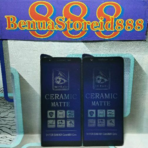 [BS88] กระจกนิรภัย Ceramic Mate Blue Ray Samsung A01 Core/M01 Core