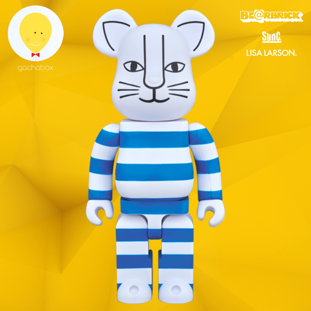 gachabox Bearbrick Mikey Blue Lisa Larson 400% แบร์บริค ของแท้ พร้อมส่ง - Be@rbrick Medicom Toy