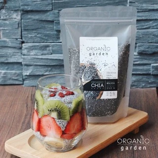 เมล็ดเชีย 250กรัม Organic garden Chia Seeds 250g (ช่วยให้อิ่มท้อง,ลดน้ำหนัก,มีไฟเบอร์)