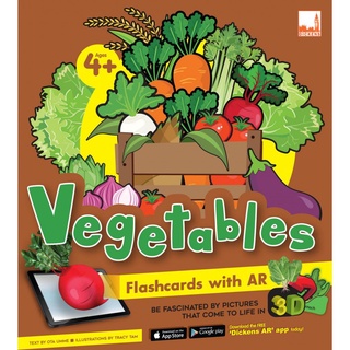 Flash Cards with AR - Vegetables บัตรคำศัพท์ แฟลชการ์ด ของเล่นเสริมพัฒนาการ Pelangithai