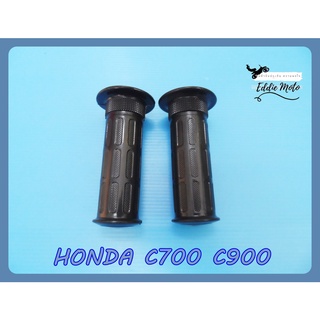 HONDA C700 C900 HANDLE GRIP RUBBER "BLACK"  // ปลอกแฮนด์ ปลอกมือ สีดำ สินค้าคุณภาพดี