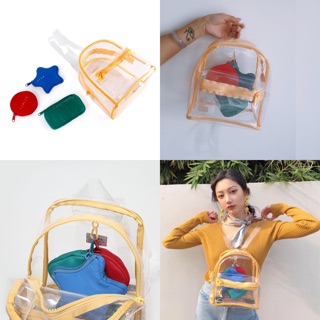 พร้อมส่ง กระเป๋าเป้ใสใส กันน้ำ น่ารัก🌟