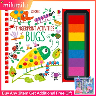 Usborne  Fingerprint Activities Bugs DIY งานต้นฉบับภาษาอังกฤษด้วยลายนิ้วมือของอัสเบิร์น