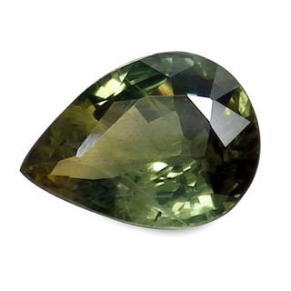 พลอย แซฟไฟร์ สี เขียว เหลือง บางกะจะ ธรรมชาติ แท้ ( Natural Yellow Green Sapphire ) 1.15 กะรัต