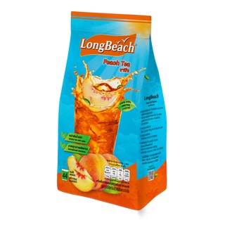 ผงชงชาพีช ตราลองบีช 900 กรัม ชาพีช Longbeach Peach Tea ชา ผงชง ผงชาพีช