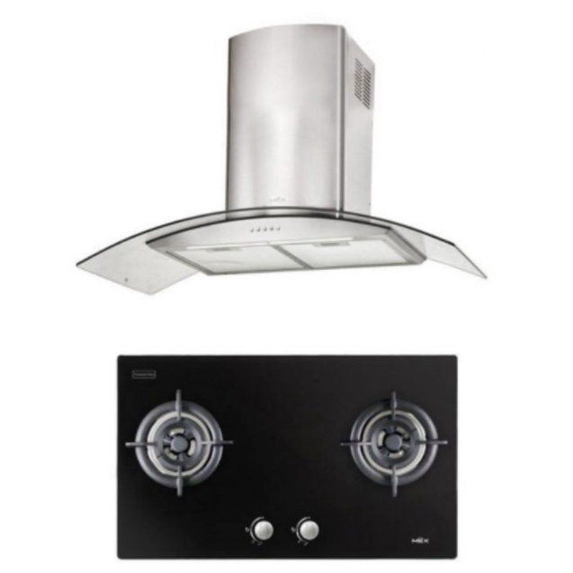 ชุดครัว MEX เครื่องดูดควัน KV738X90-1 และเตาแก๊ส V772C