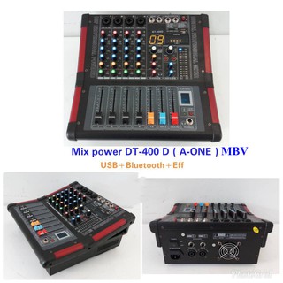 เพาเวอร์มิกเซอร์ ขยายเสียง 4CH Power mixer BT-400D ( 4 channel )