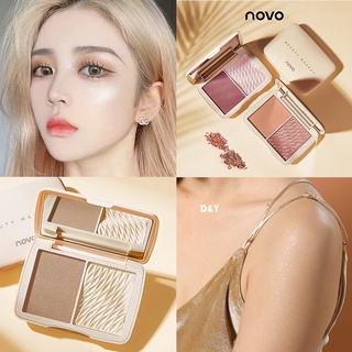 ( Ready To Ship ) Novo พาเลทบลัชออนเนื้อแมท