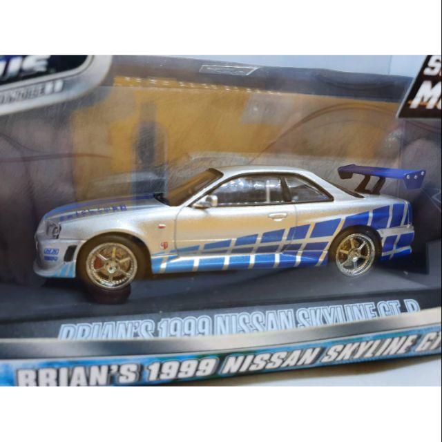 โมเดลรถ Nissan Skyline Gtr R34 Fast And Furious 2 (Greenlight 1:43) |  Shopee Thailand