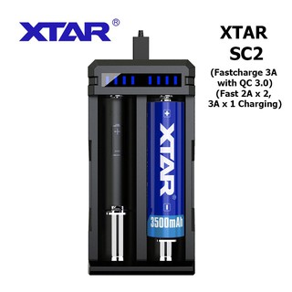 เครื่องชาร์จเปล่า Xtar SC2 รองรับการชาร์จไว 3A ของแท้ สามารถ…